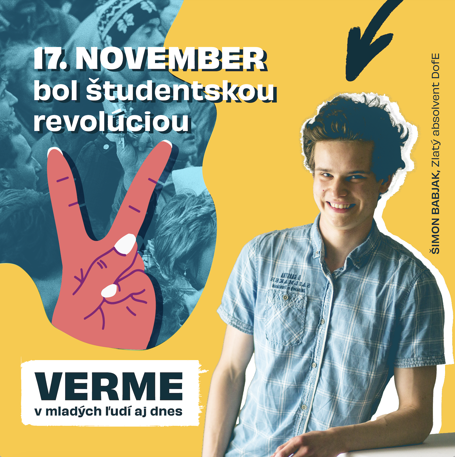 Prečo je 17. november pre študentov dôležitý? Odpovedá zlatý Dofák